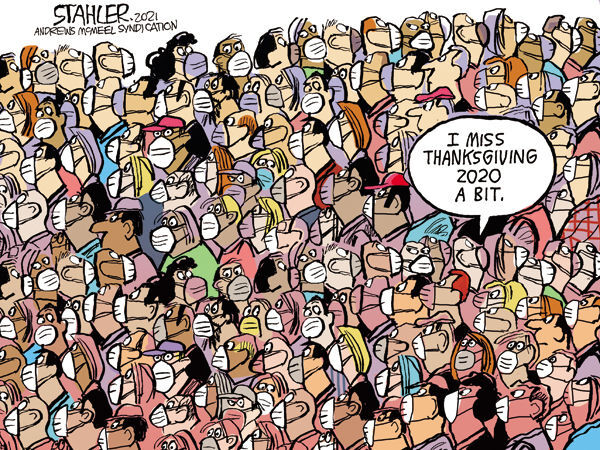 Editorial cartoon published Nov. 24, 2021